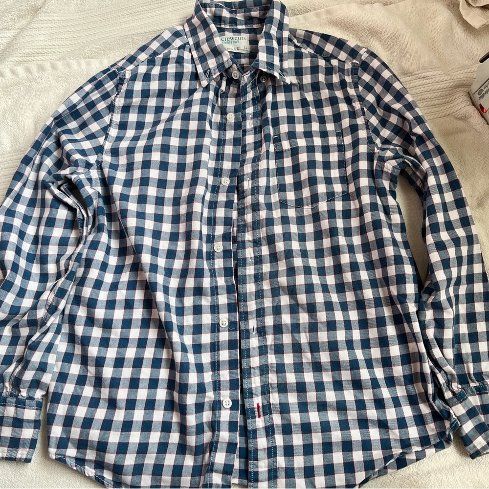 Crew cuts flannel shirt, size 12